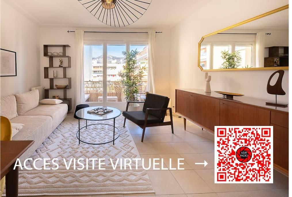 06B - Beautiful 2 Rooms With Terrace Sea View 罗克布吕讷-卡普马丹 外观 照片