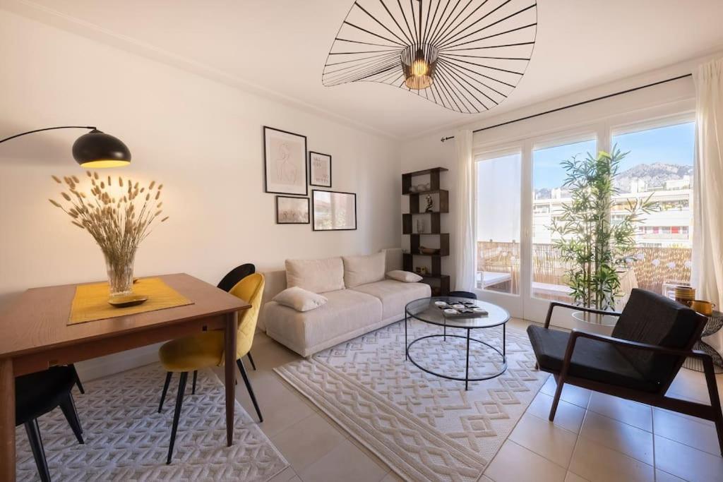 06B - Beautiful 2 Rooms With Terrace Sea View 罗克布吕讷-卡普马丹 外观 照片